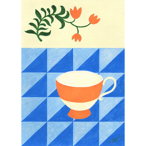 Orange Cup - Art Print