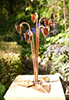 copper cyclamen water feature by Gary Pickles of Metallic Garden