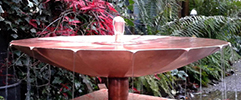 copper bowl water feature