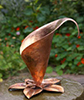 copper Arum Lily fountain by Gary Pickles of Metallic Garden