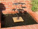 Castor Oil Tree copper fountain by Gary Pickles