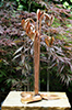 copper cyclamen water feature by Gary Pickles of Metallic Garden