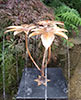 copper fig leaf fountain- by Gary Pickles of Metallic Garden