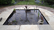 copper arum lily fountain