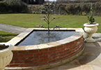 copper maple fountain at crook hall in durham